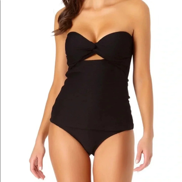 Jantzen Black Tankini and Bottom Swimsuit Size 10 - Picture 8 of 15